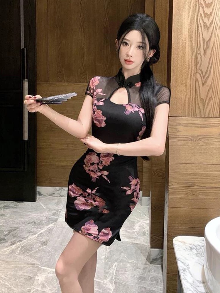 Bottle service qipao dress Q204 images